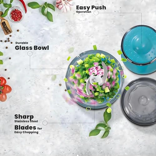 Electric Glass Chopper - 0.6L 200W