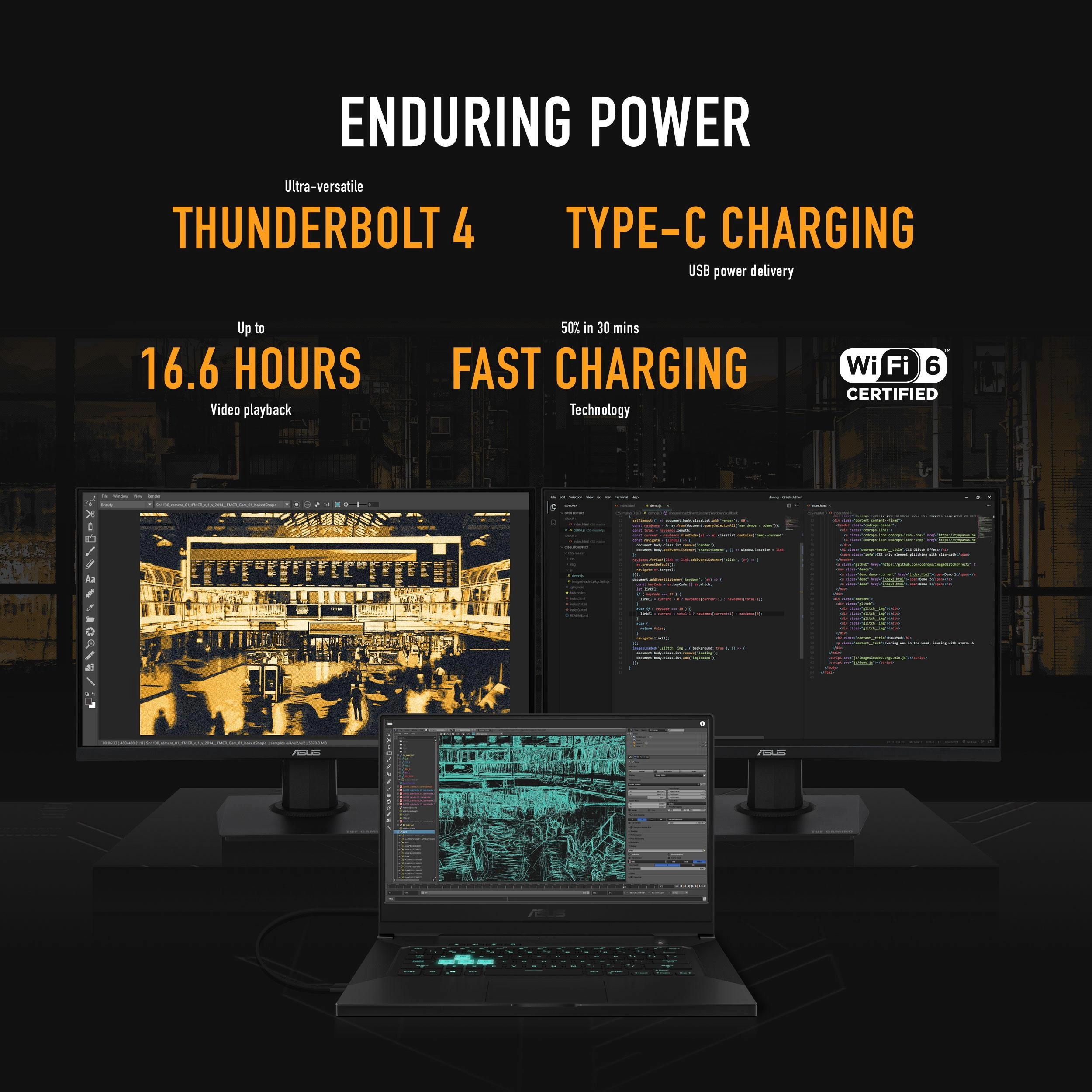 TUF Dash F15 FX516PM-HN024W - 15.6'' Core i7-11370H 16GB DDR4 1TB SSD