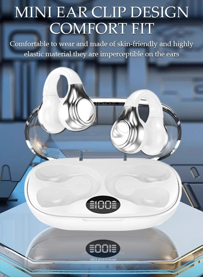 Clip On Bluetooth Earphones Wireless Earbud