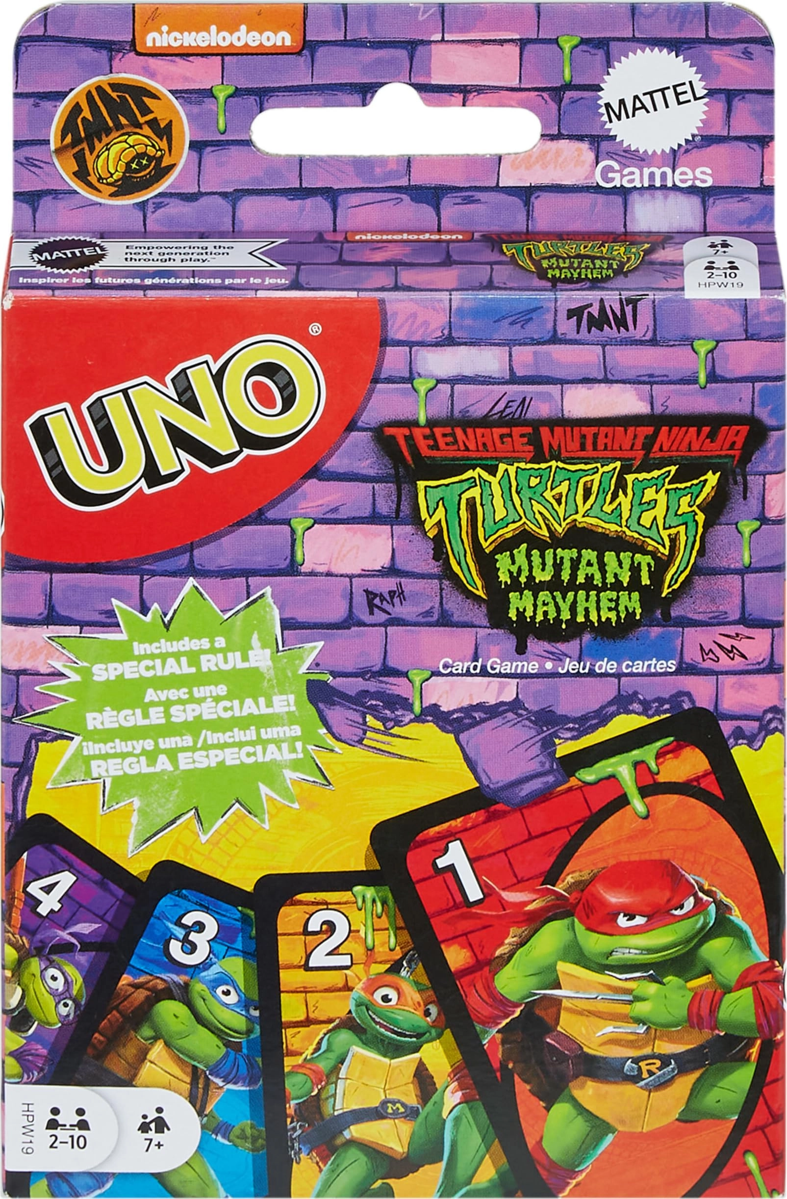 Mattel Games UNO: Teenage Mutant Ninja Turtles Mutant Mayhem - Card Game