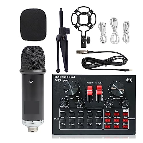 WXH1000 - Wireless Condenser Tripod + BM900 + V8XPRO - USB Sound Card