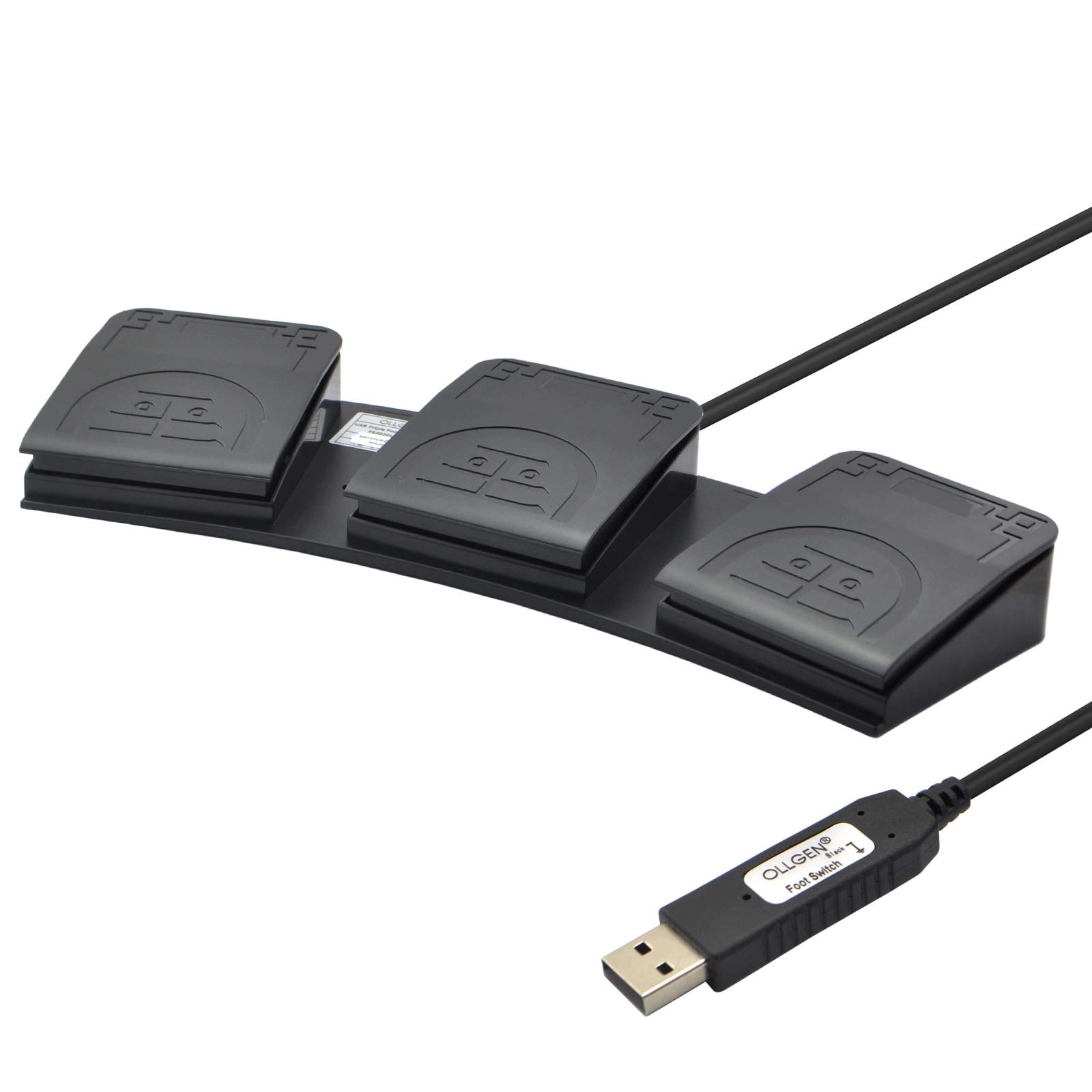 FS2020U1SW M - USB Foot Switch Keyboard Mouse Control Pedal USB, usb-c