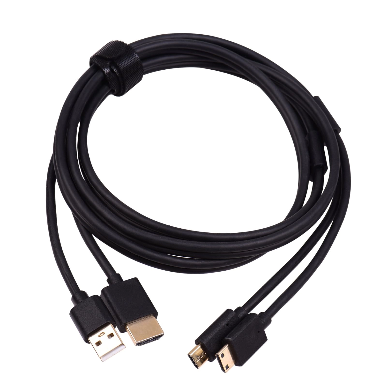 Labymos 2-in-1 Cable - 1.55m HD+USB/HD mini+Type-C