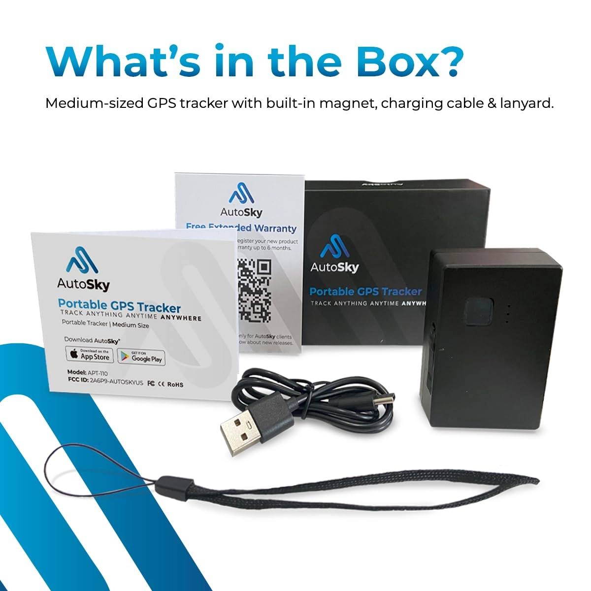 GPS Tracker - 4G LTE Real-Time Splashproof Built-in Magnet