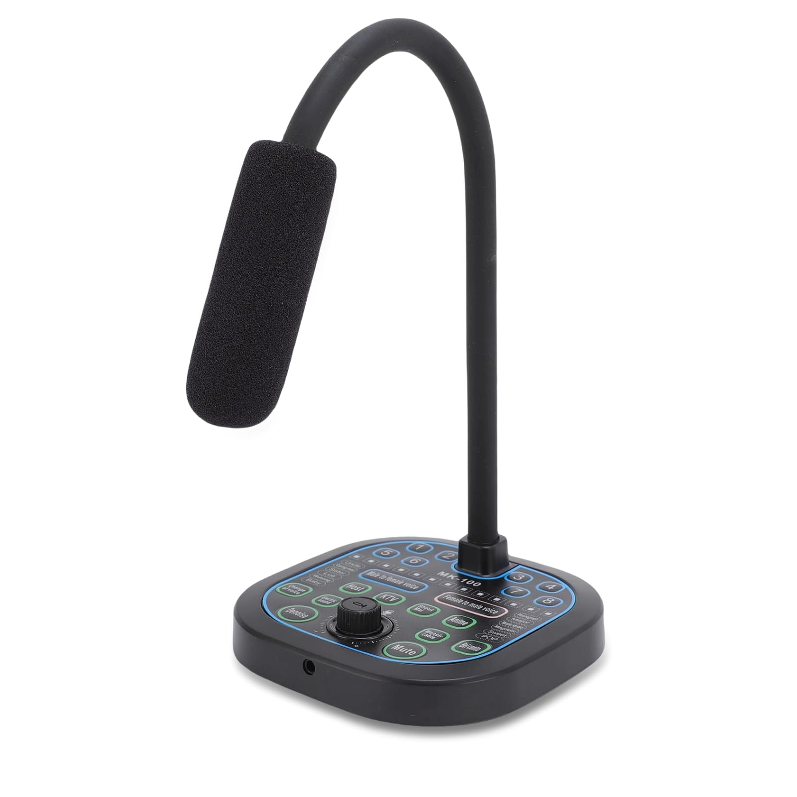 XUMIUZIY Portable Handheld Microphone Voice Changer USB+3.5mm-Mini-Jack Microphone