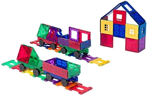 Magnetic Tiles Train Set - Cars Vehicle 20 pcs