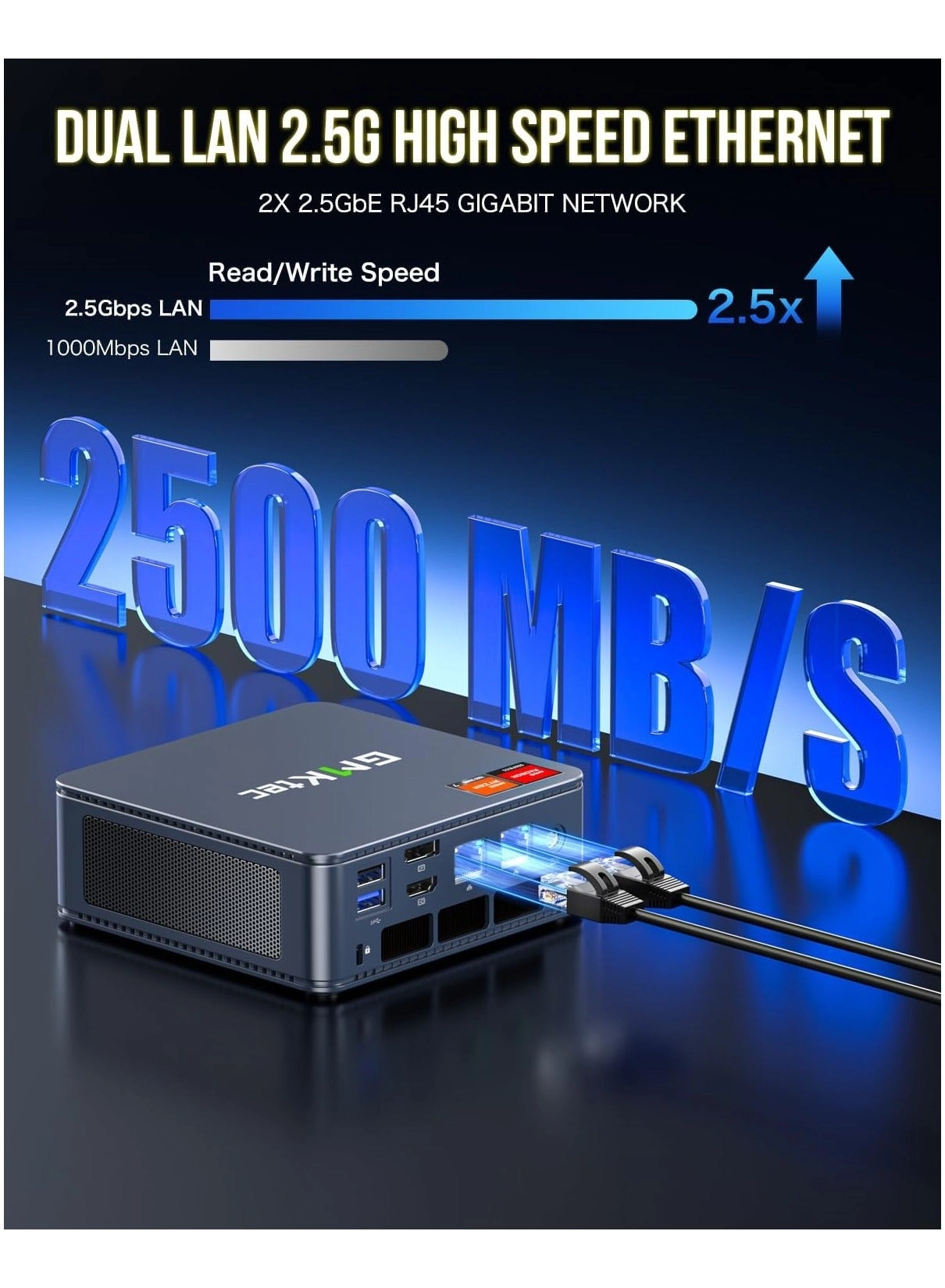 NucBox K6 - M.2 2280 PCIe 4.0 SSD 1TB 32GB AMD Ryzen 7 7840HS