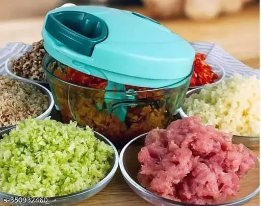 Manual Vegetable Chopper - 750ml 5 Stainless Steel Blades