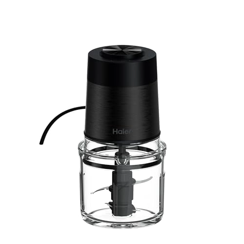Mini Food Processor - 550W 2 Speeds Glass Bowl