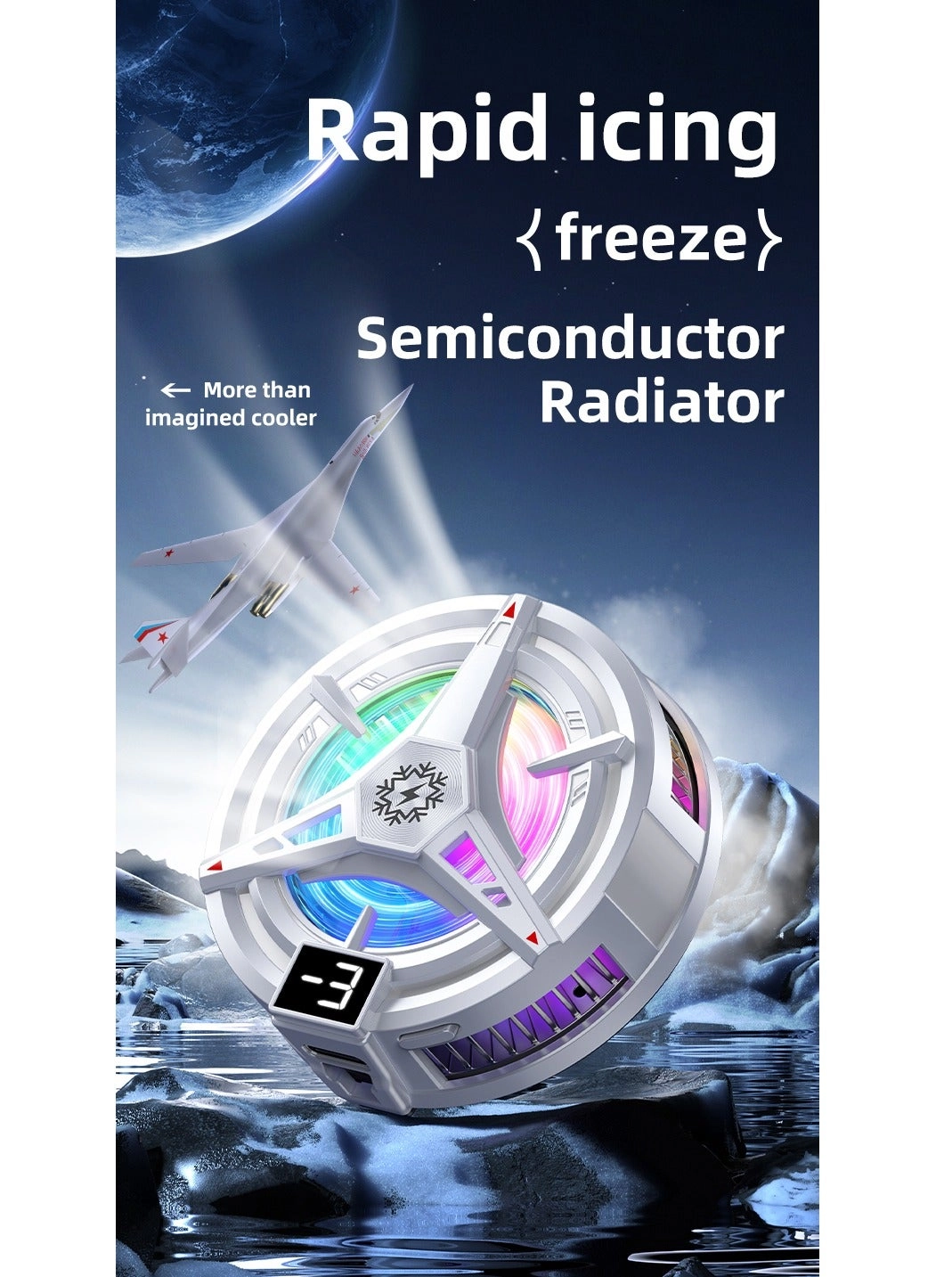 Mobile Phone Cooler - 5-Second Instant Cooling Magnetic Clip-On