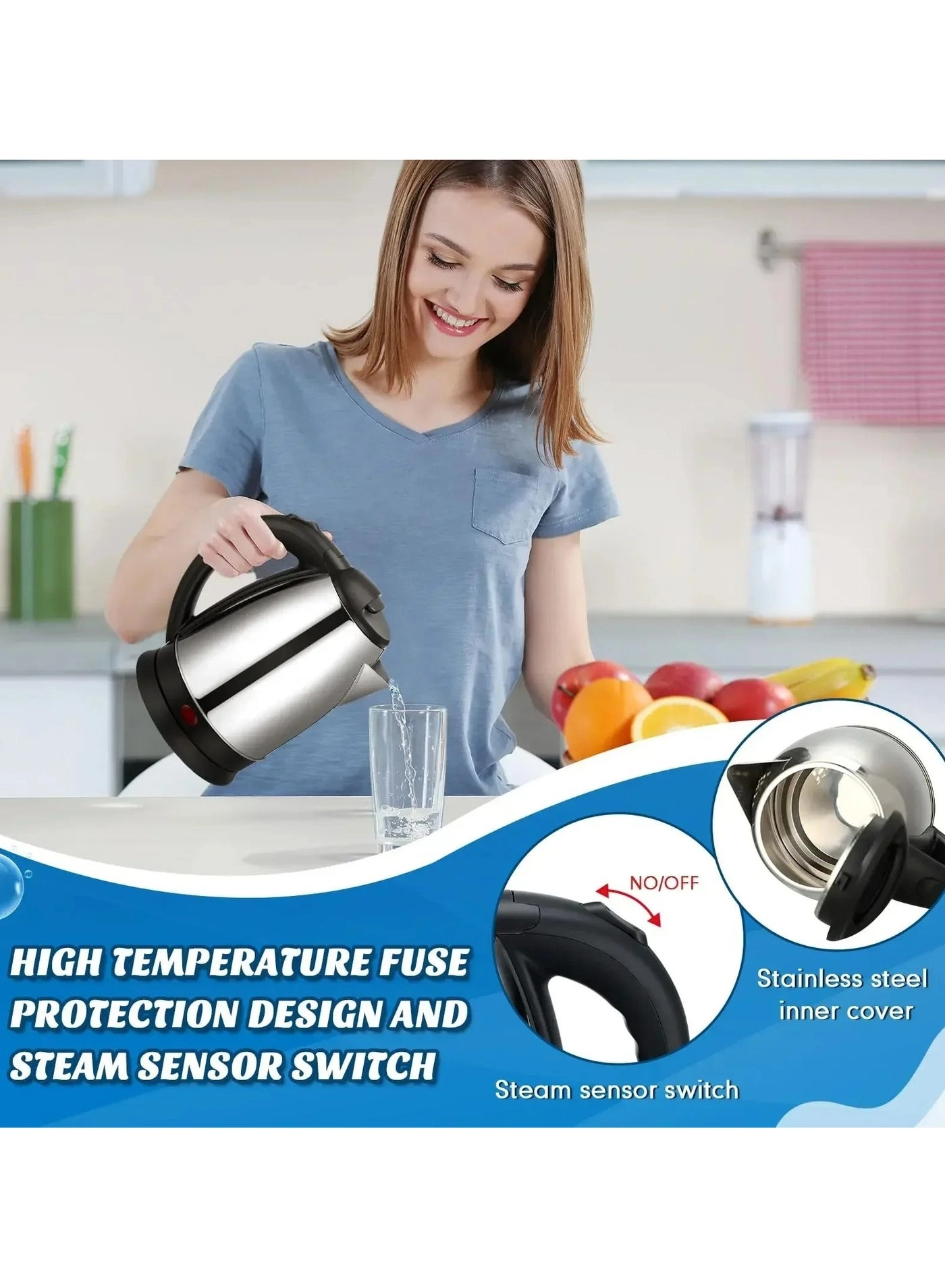 1 Electric kettle Steel