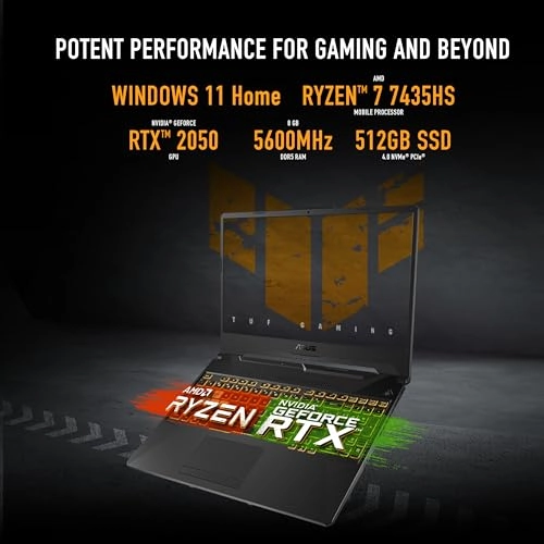 TUF Gaming A15 FA506NFR - 15.6'' Ryzen 7-7435HS 8GB DDR5 512GB SSD