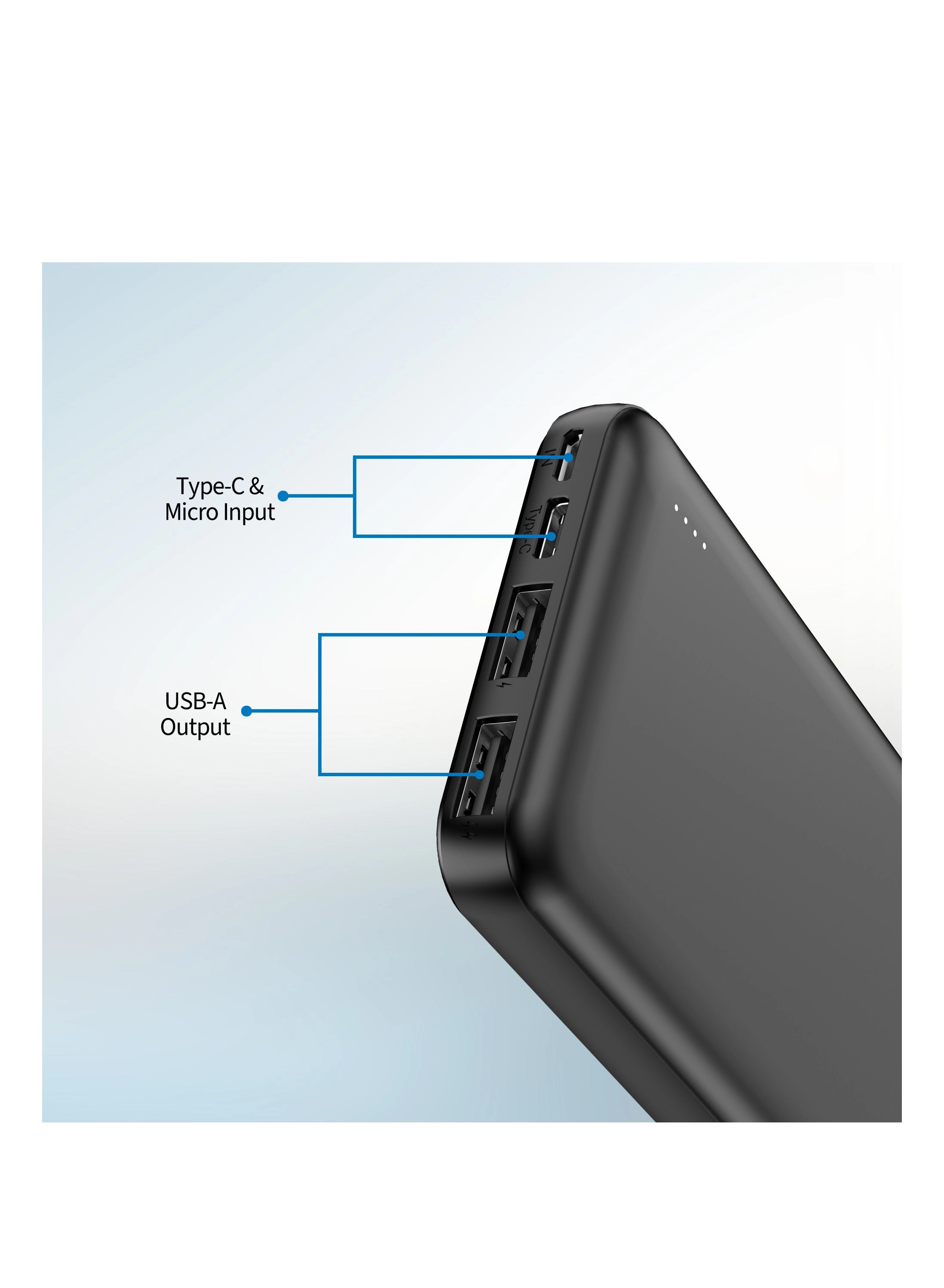 DLP1910 - 10000mAh 10.5W 2 USB-A 1 USB-C