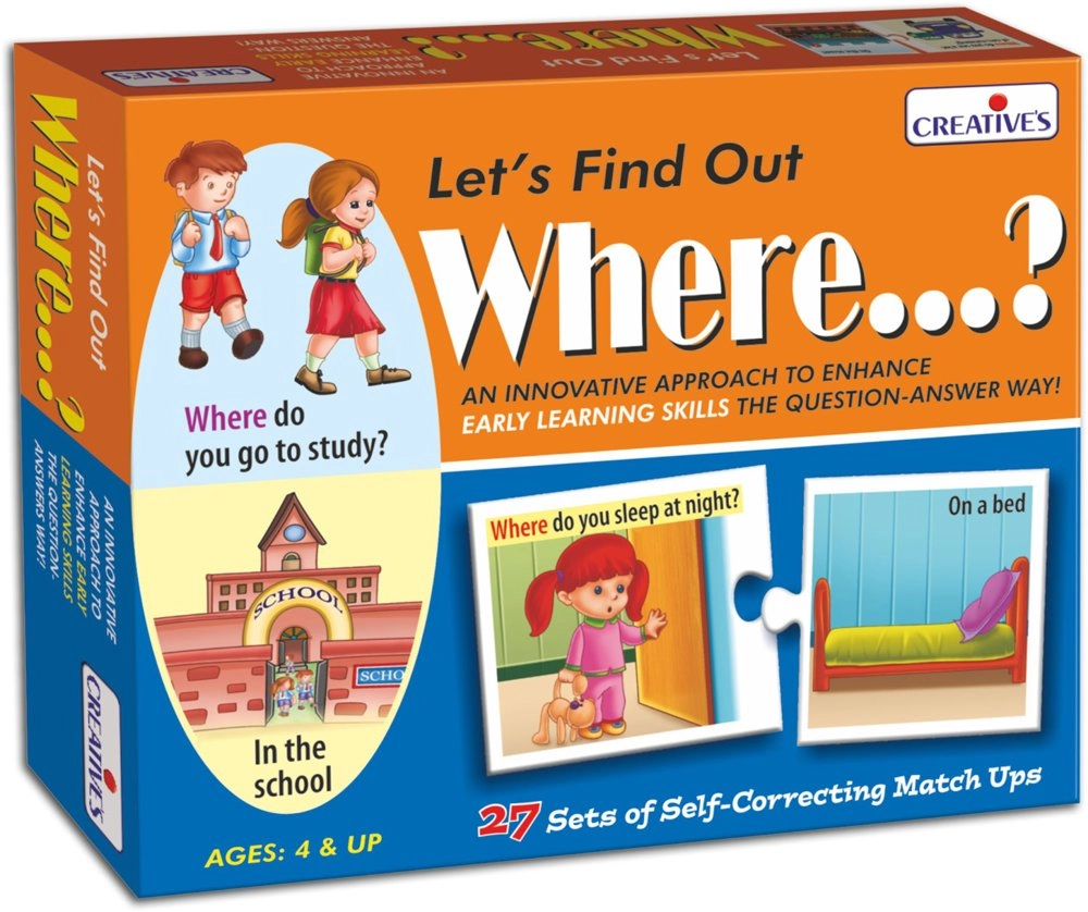 Creative's Let's Find Out Where - 4 years and up 40 pieces