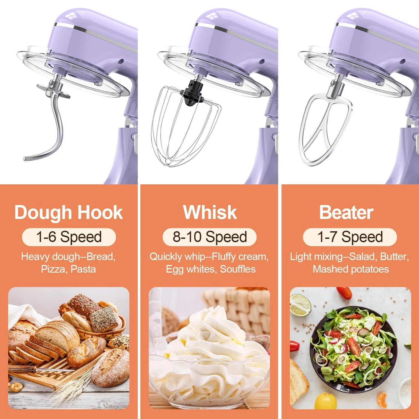 Electric Mixer - 6.5 Quarts 660 watts