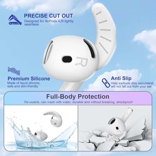 Ear Hooks for AirPods 4 - 5 Pairs Anti-Slip