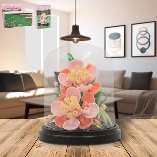 Christmas Mini Bricks - Pink Carnation