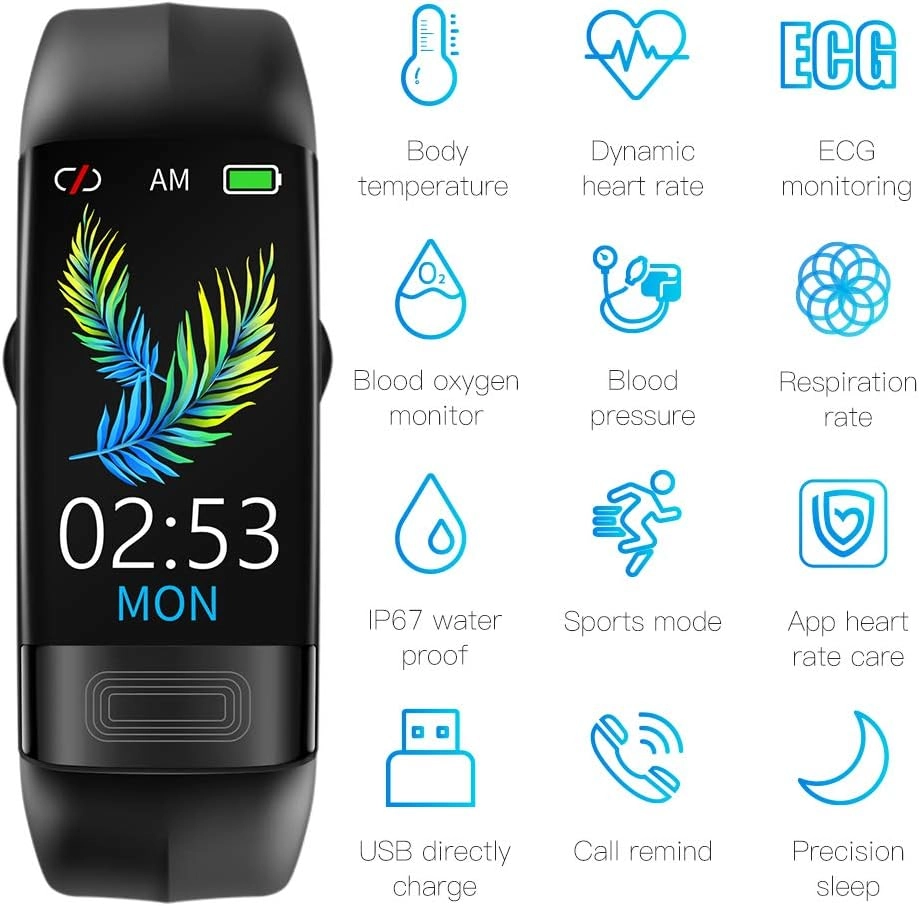 Bluetooth Smart Watch - Fitness Tracker 1.8” Touch Display 5ATM Waterproof