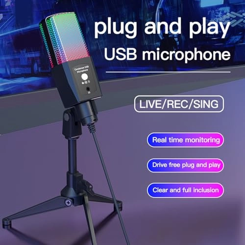 USB Microphone 360 Degree Rotation USB Microphone