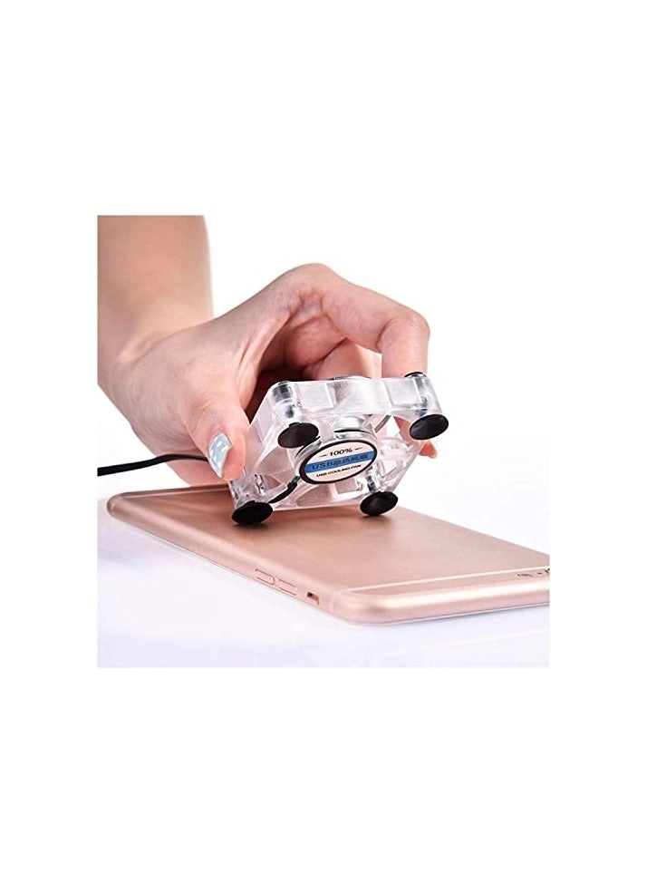 Mobile Phone Cooling Fan - Portable Gaming Universal 4 Suction Cups