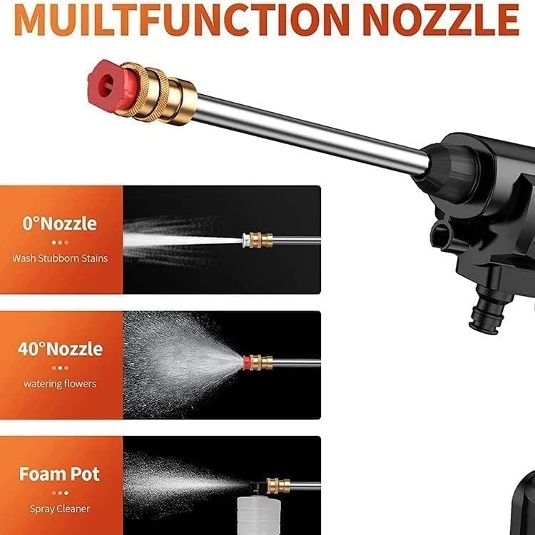 48V Cordless Portable High-Pressure Washer - 200W 30Bar