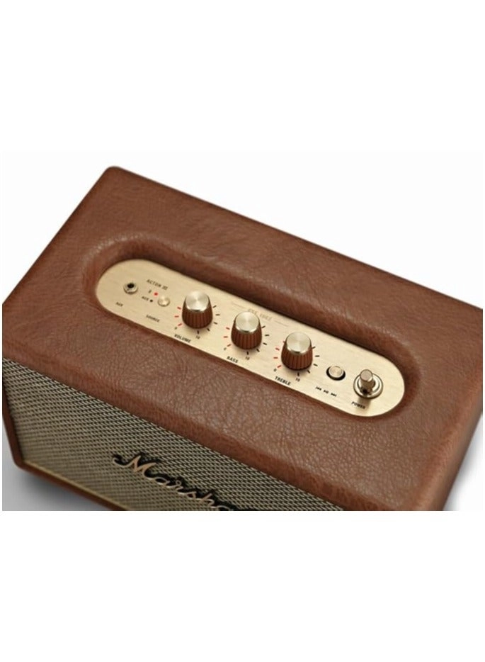 Acton III - Bluetooth 5.2 Wired Connectivity Brown