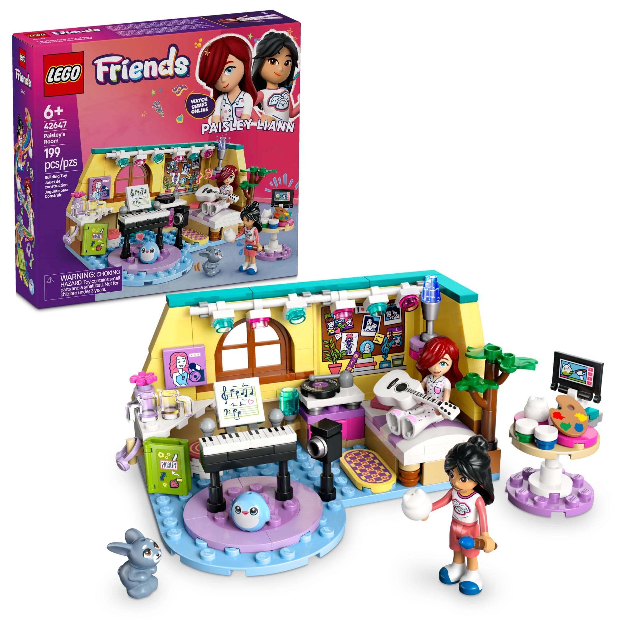 LEGO Friends Paisley’s Room (42647) - 2 Minidolls Bunny Figure