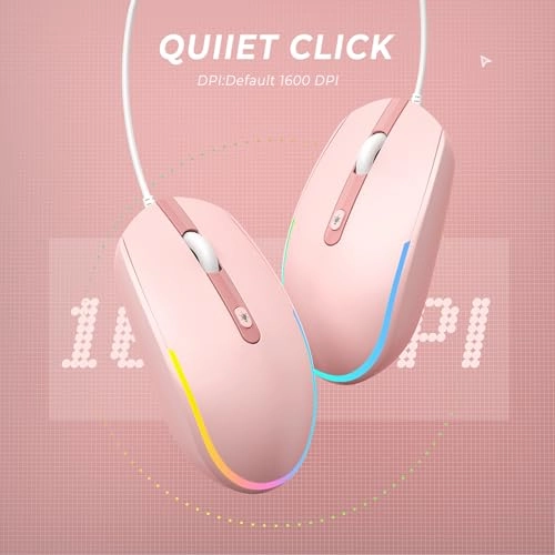 Wired LED RGB Backlit Mouse - USB