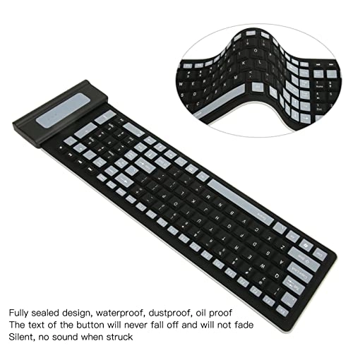Foldable Silicone Keyboard - Wireless