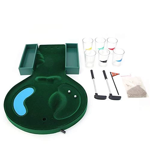 Toy Tabletop Golf Game - Mini Beer Golf Set 6 wine glasses