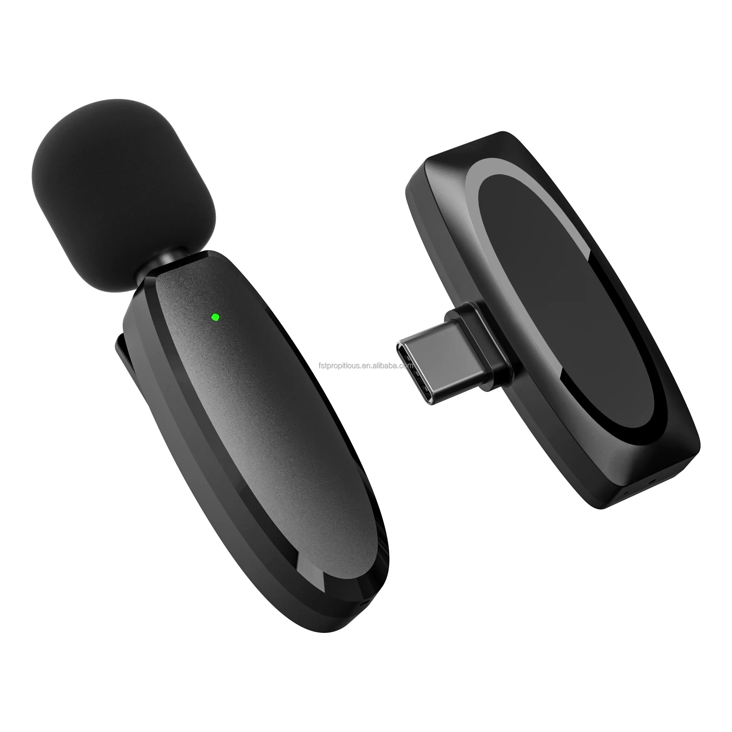 Wireless Lavalier Microphone Wireless Microphone - Plug & Play Noise Cancellation 7H Battery