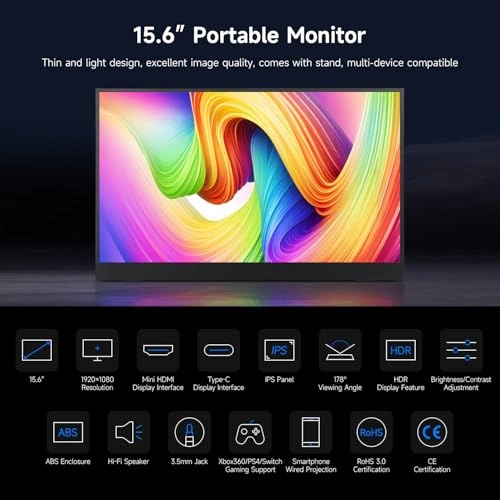 DHX-15.6inch Portable Monitor
