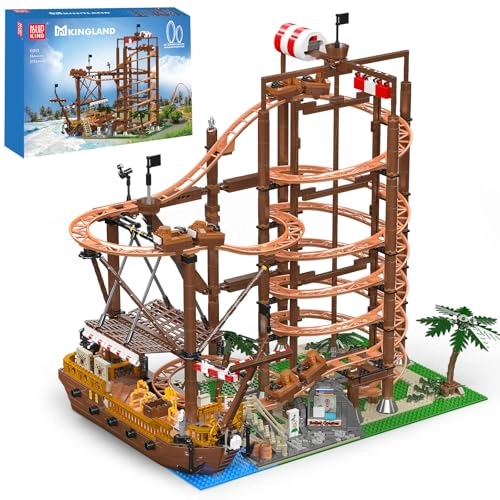 Roller Coaster and Pirate Ship Construction Set (11013) - Amusement Park