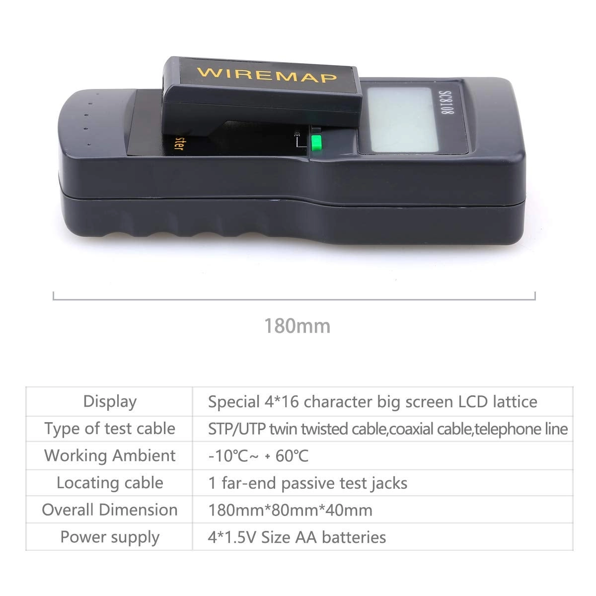SC-8108 - Cat5 RJ45 STP UTP LAN Phone Coaxial Digital