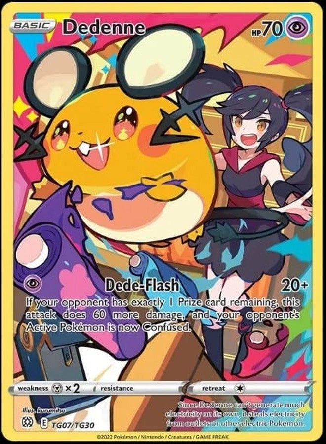 Pokémon Brilliant Stars Dedenne TG07/TG30 - Trainer Gallery Holo Foil