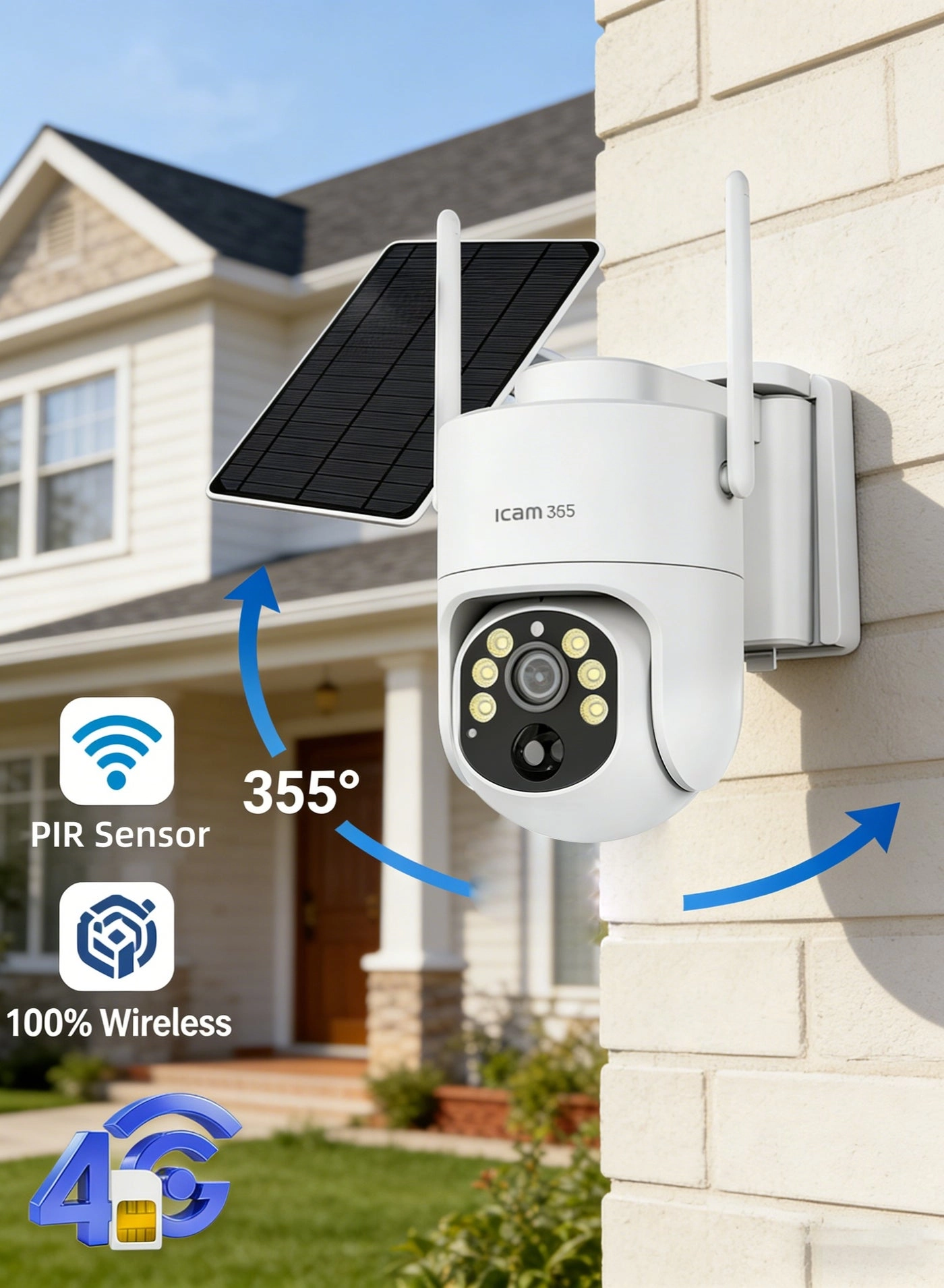 Solar 4G Dual-Lens Security Camera