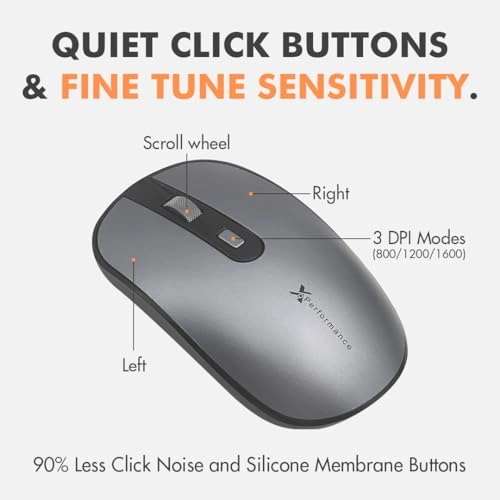 Dual USB C Wireless Mouse - Wireless