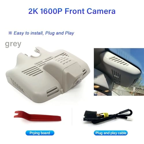 Dash Cam - 2K 1600P Front Grey for Benz C-Class C300 GLC 220d x253 C260 w205 2015-2019