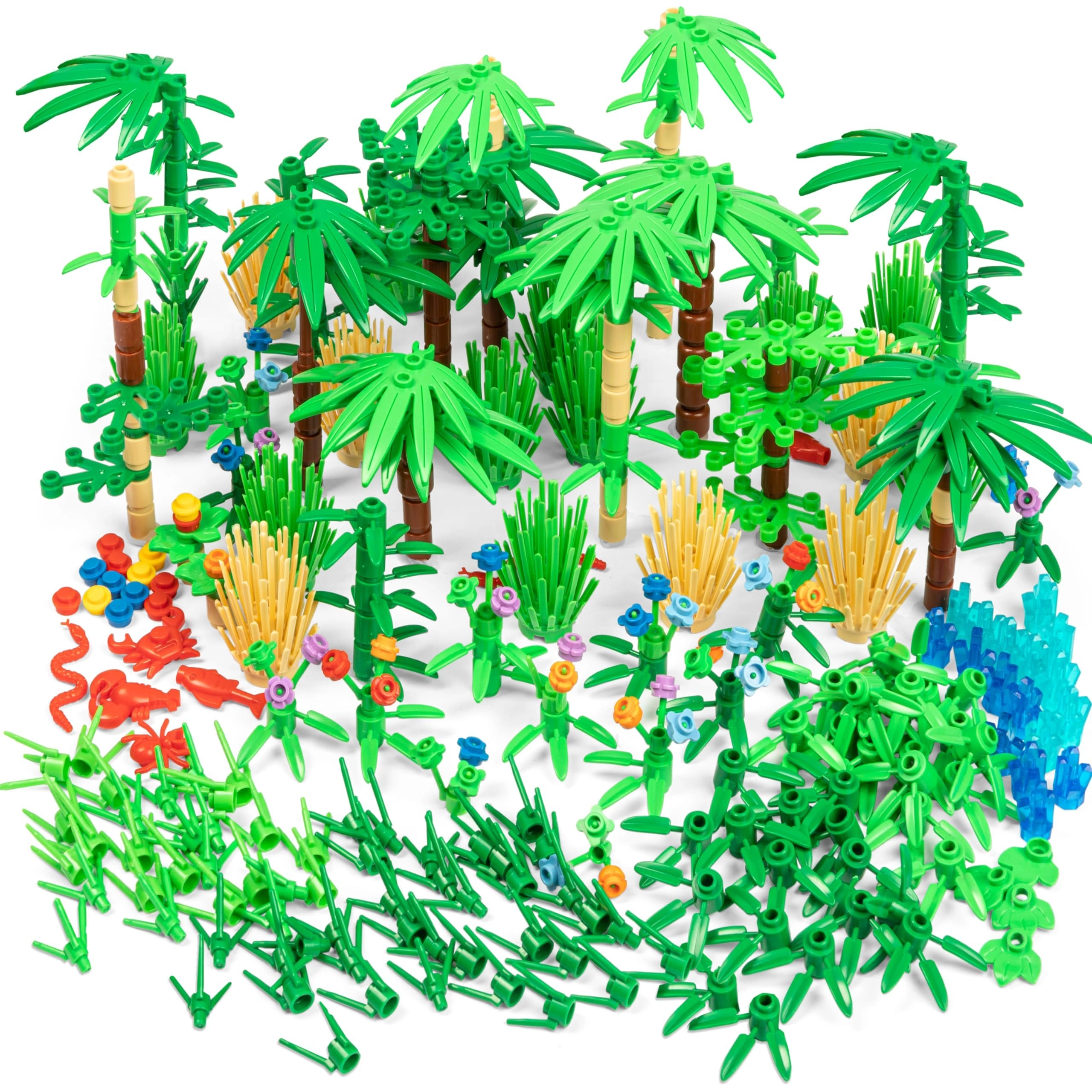 Play Platoon Jungle Building Bricks Kit - 404 pcs