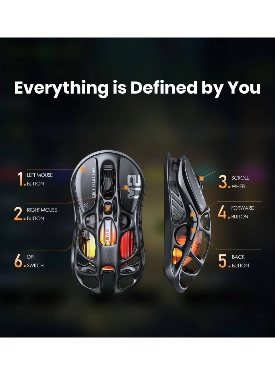 Mercury M2 Gaming Mouse - Bluetooth USB