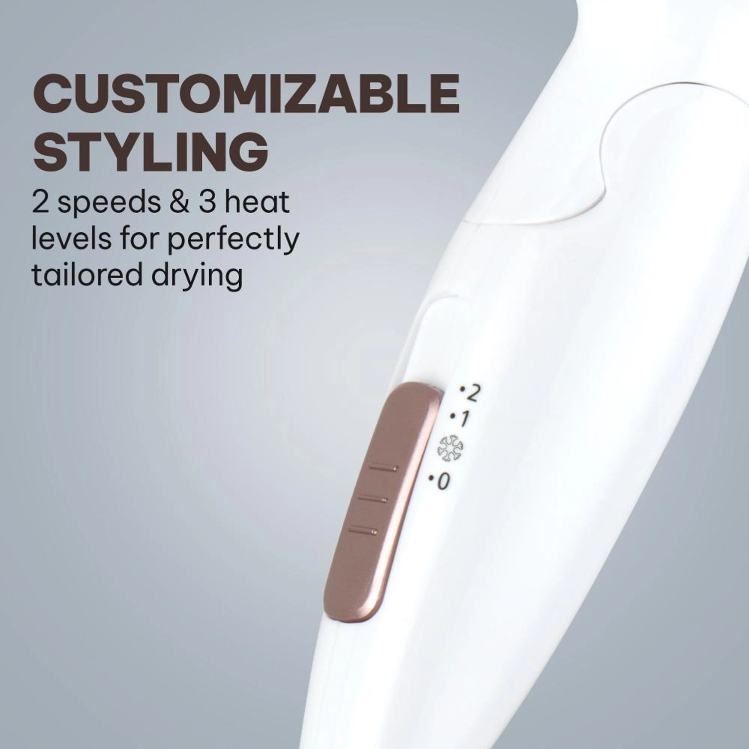 Folding Hair Dryer - 1200W Foldable