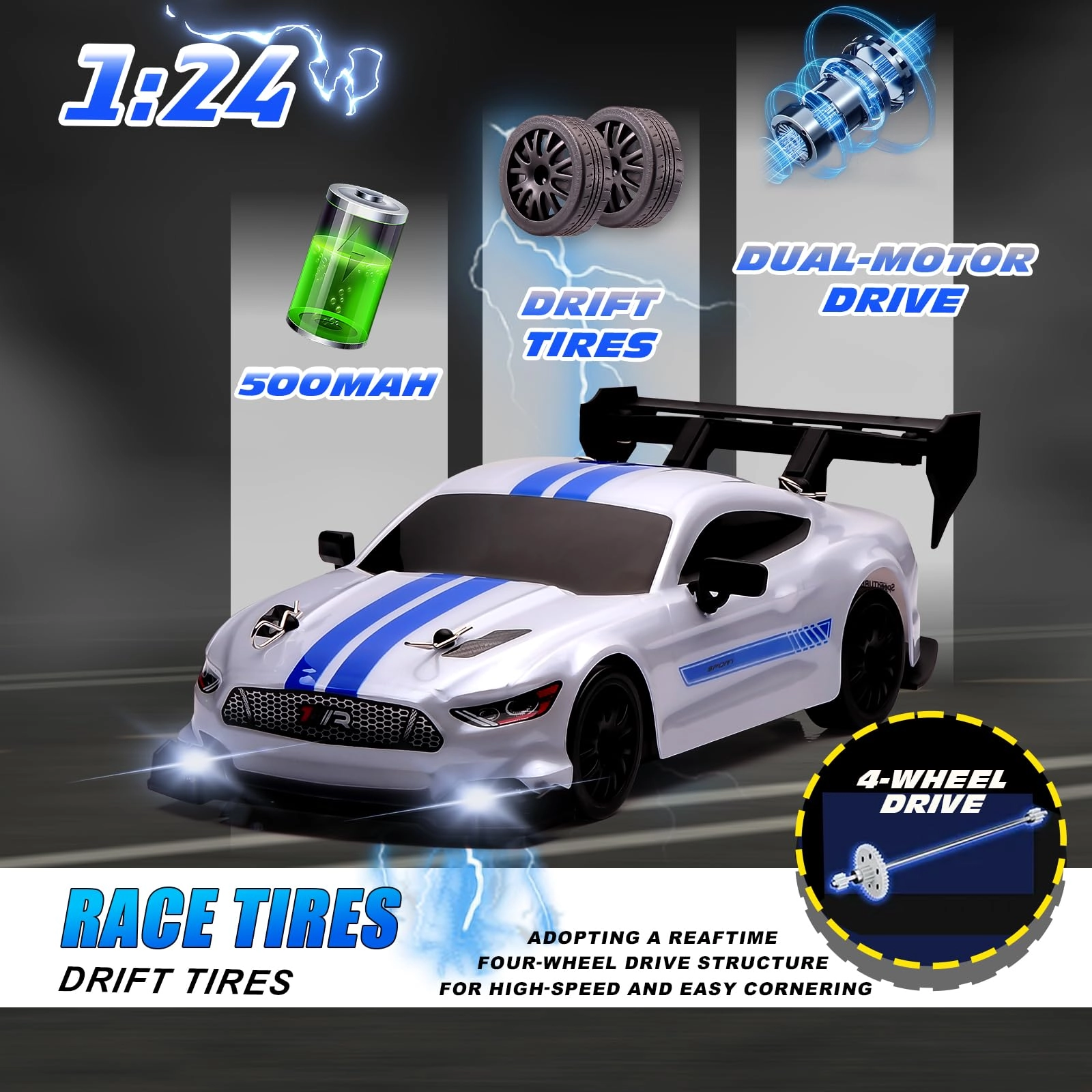 RC Drift Car - 1:24 Scale