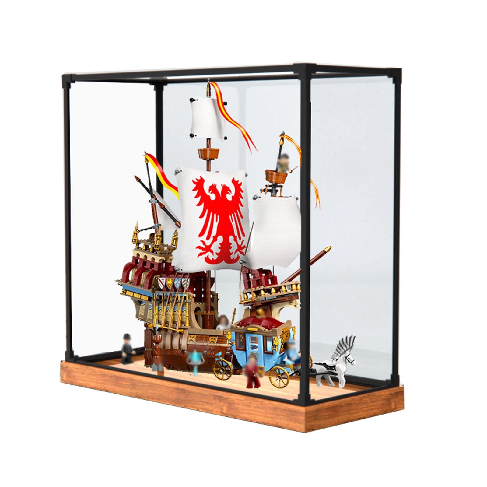 Acrylic Display Case - 62x30x20 cm for Lego 76139 Car Model