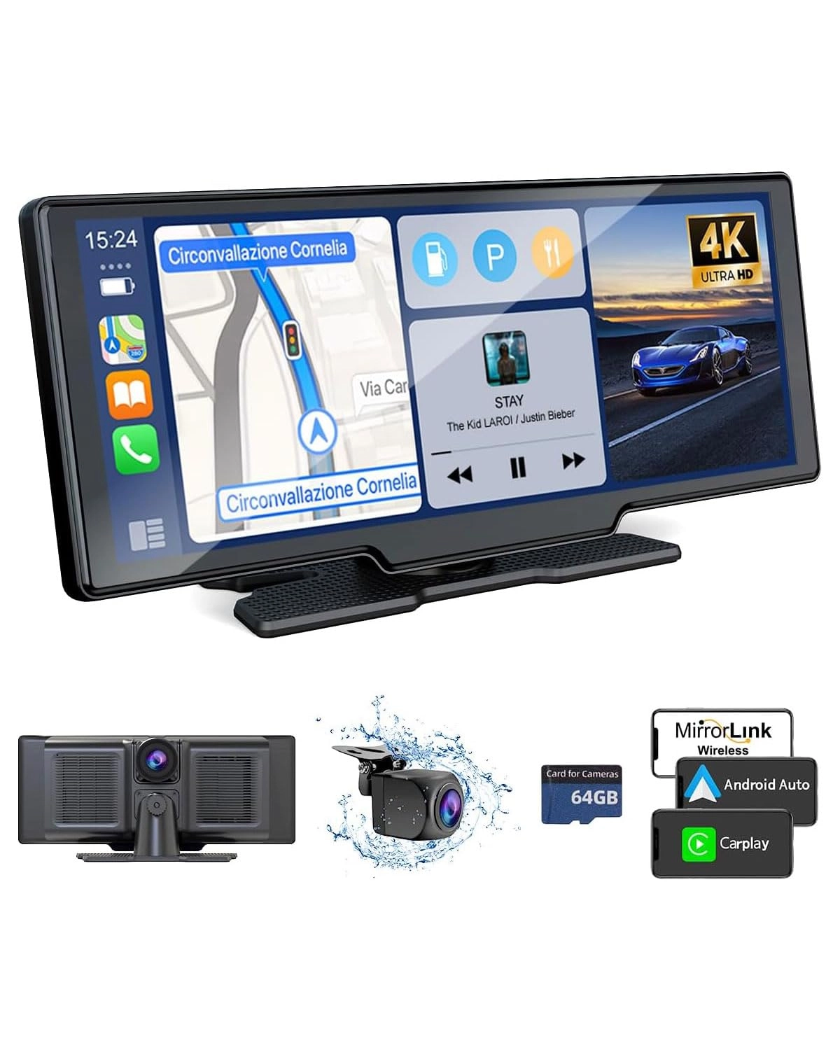 Sprleaf CarPlay screen - 4K