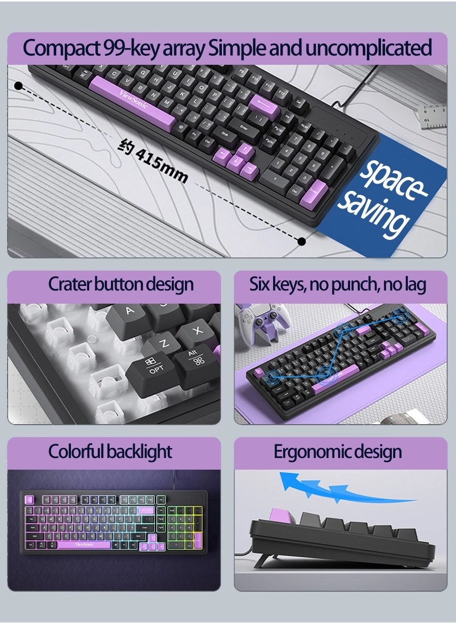 98 Keys Keyboard - EN Wired