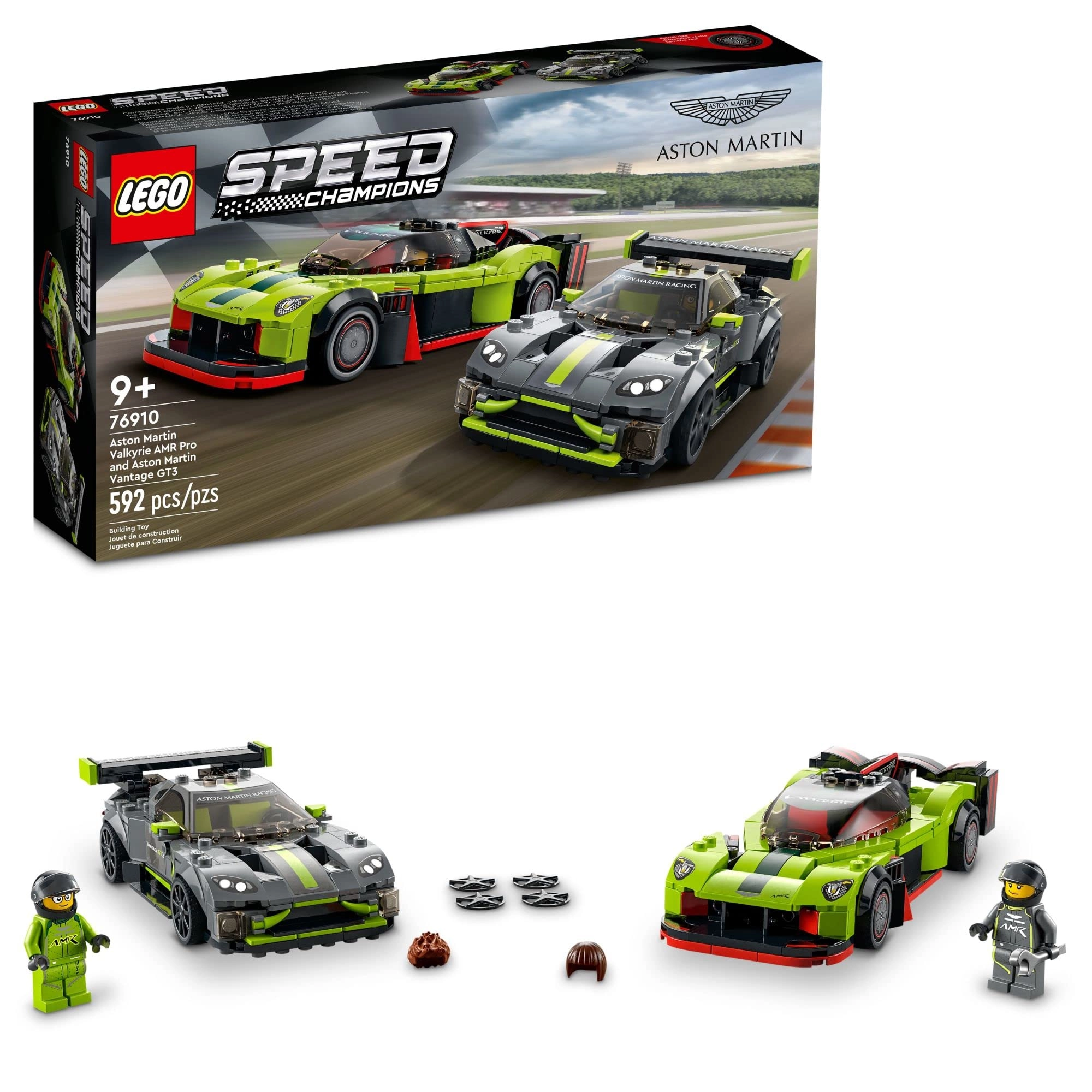 LEGO Aston Martin Valkyrie AMR Pro + Aston Martin Vantage GT3 (76910)