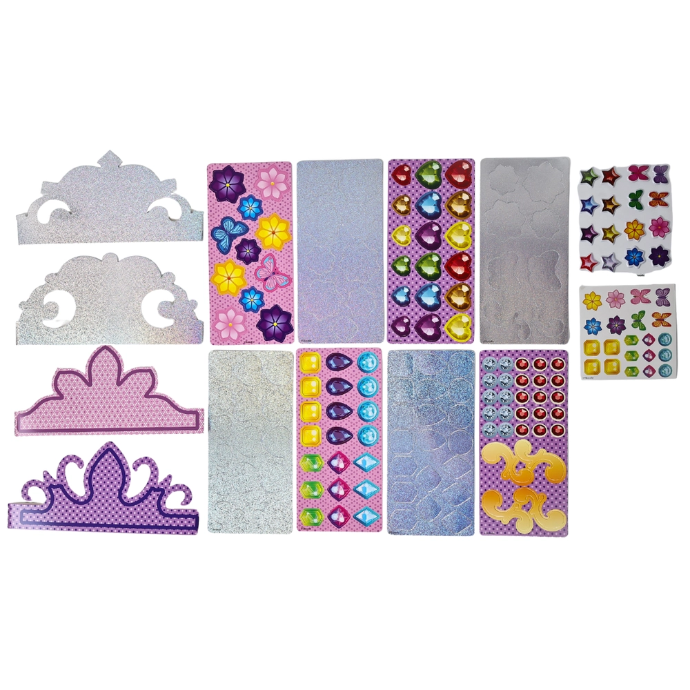 Create Your Own Tiara Craft Kit - 4 Tiaras Multicolor Ages 3+
