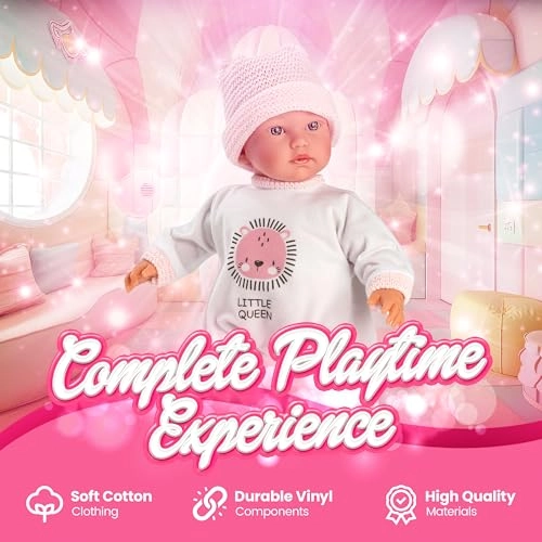 Cuquita Baby Doll - 30 cm Vinyl Blue Eyes Ages 3+