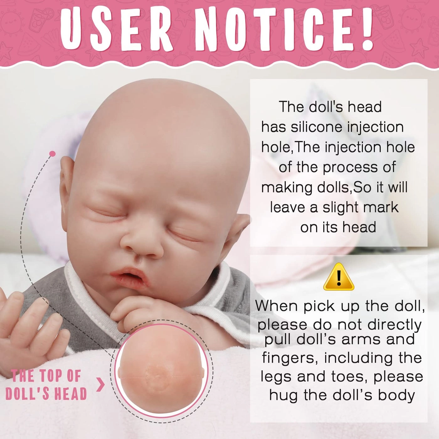 Reborn silicone baby doll - 18inch Boy Ages 3+