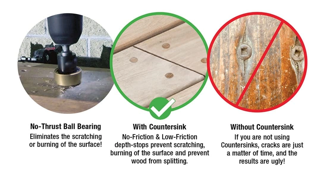 55241 - Carbide Tipped 3/8 D X 7/64 Drill D X 1/4 Inch